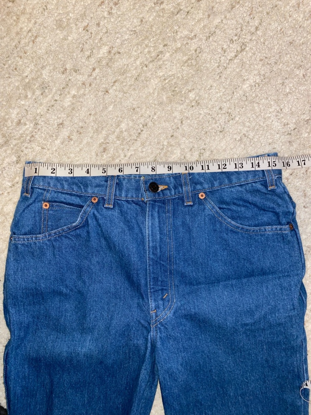 Vintage Levi’s 631 Straight Leg Yellow Tag Classic Denim Blue Jeans 31" Waist - Picture 6 of 14